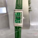Swiss Quality Jaeger-LeCoultre Reverso One Olive Green Diamond Watches
